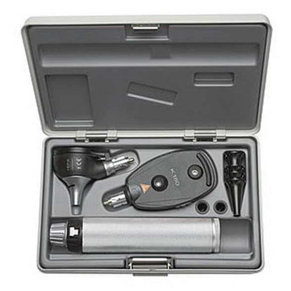 Отоскоп медицинский К 180 с рукояткой перезаряжаемой BETA 4 USB и Офтальмоскоп прямой медицинский К 180 с в наборе Heine