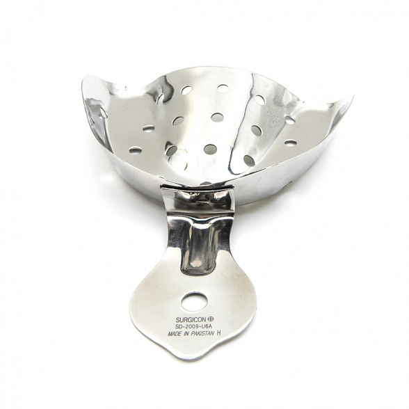 Ложка оттискная стоматологическая, металлическая, для верхней челюсти №3, Surgicon
