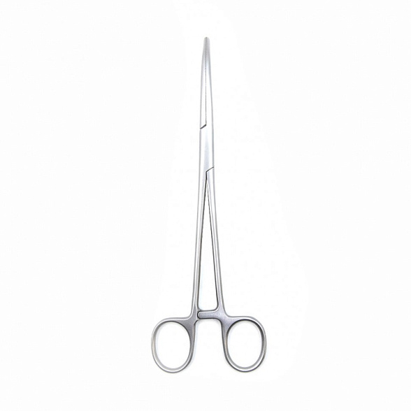 Зажим медицинский ROCHESTER-PEAN, кровоостанавливающий, зубчатый, изогнутый, №2, 196 мм (З-37р), МИЗТ