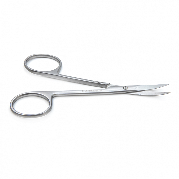 Ножницы MOD. BONN, глазные остроконечные вертикально-изогнутые, 113 мм (Н-41р)), МИЗТ