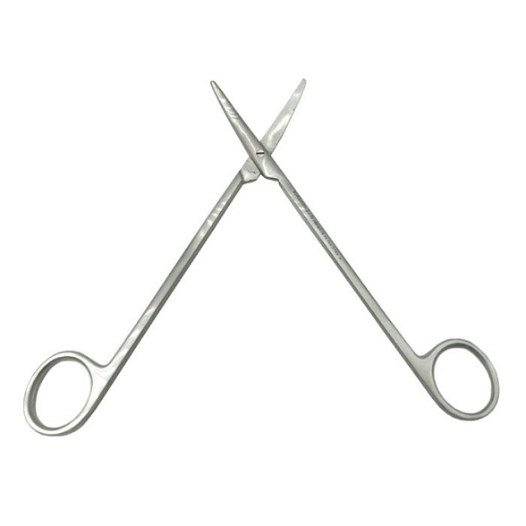 Ножницы с узкими закругленными лезвиями вертикально-изогнутые 175 мм Surgicon