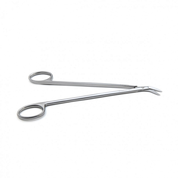 Ножницы DE BAKEY, сосудистые горизонтально-изогнутые, 160 мм (Н-37тр), МИЗТ