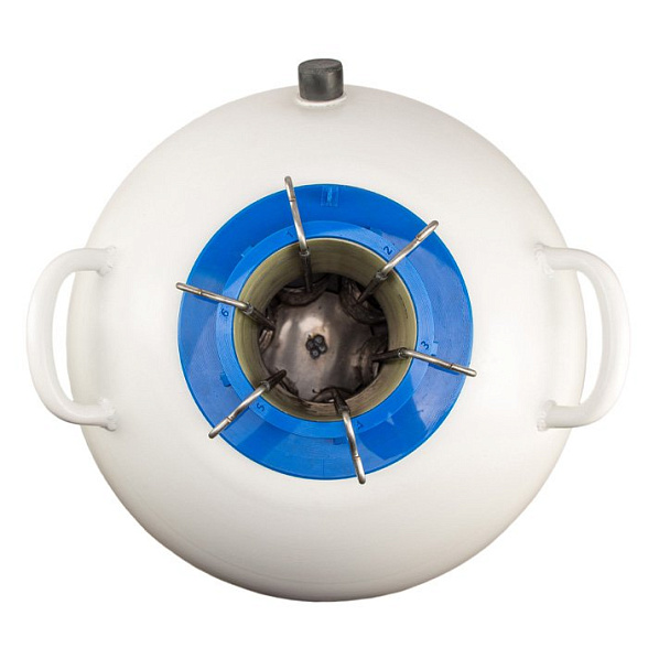 Сосуд Дьюара СДМ-47/127 с десятью канистрами Ø71 мм