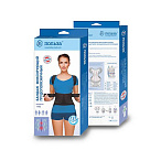 Бандаж фиксирующий грудопоясничный модель 1402 размер 4 (черный)