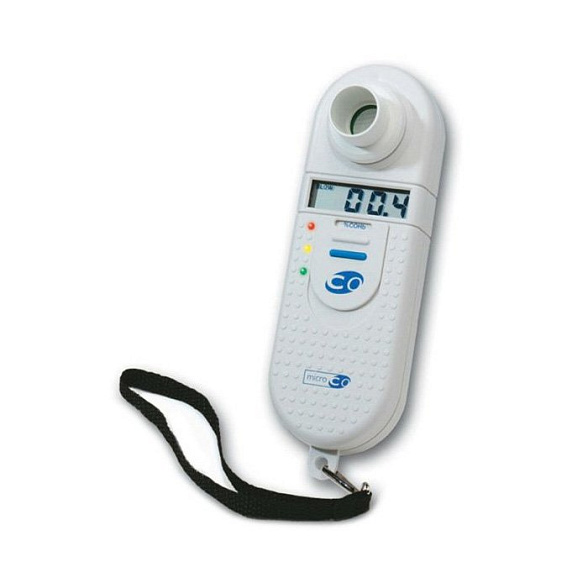 Прибор для определения уровня углекислого газа в выдыхаемом воздухе Smoke Check Care Fusion в комплекте с принадлежностями Micro Medical