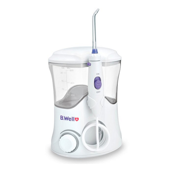 Ирригатор для полости рта модель WI-922 с принадлежностями. Стационарный. Семейный. 7 насадок в комплекте. 10 режимов регулировки мощности