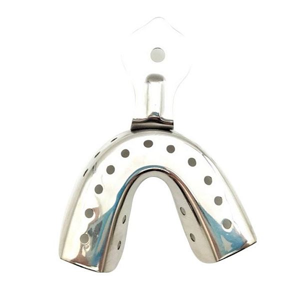 Ложка оттискная стоматологическая, металлическая, для нижней челюсти №2, Surgicon