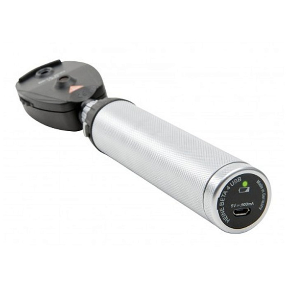 Офтальмоскоп прямой BETA 200S LED с рукояткой перезаряжаемой BETA ТR (4USB) Heine