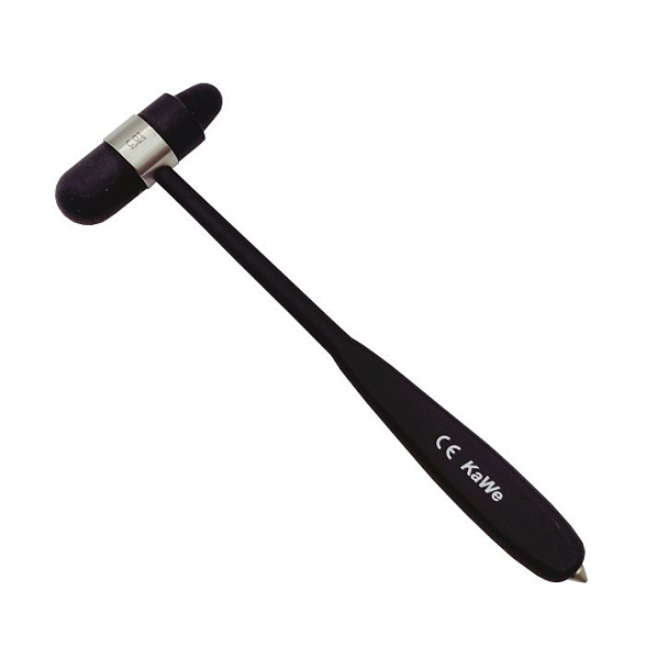Неврологический молоточек Colorflex большой 110г, черный, KaWe