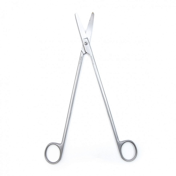 Ножницы SIMS, тупоконечные, вертикально-изогнутые, 250 мм (Н-31р), МИЗТ