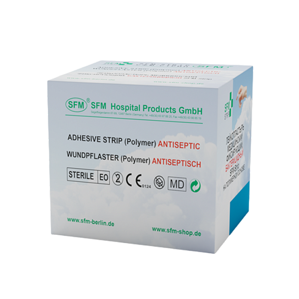 Лейкопластырь бактерицидный SFM-Strip, 4,0 см х 1,0 см №1, полимерная основа, 700 шт/уп