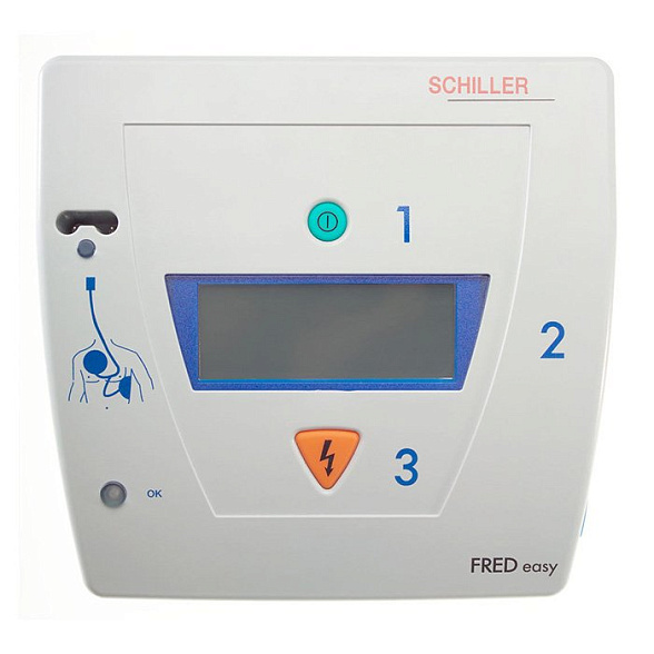 Дефибриллятор Fred Easy (SCHILLER) с режимом ручной дефибрилляции, с отображением ЭКГ