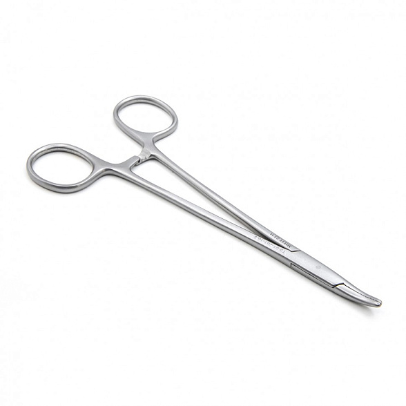 Зажим медицинский MOSQUITO, кровоостанавливающий, сосудистый, изогнутый по плоскости, 165 мм (З-140-2р), МИЗТ