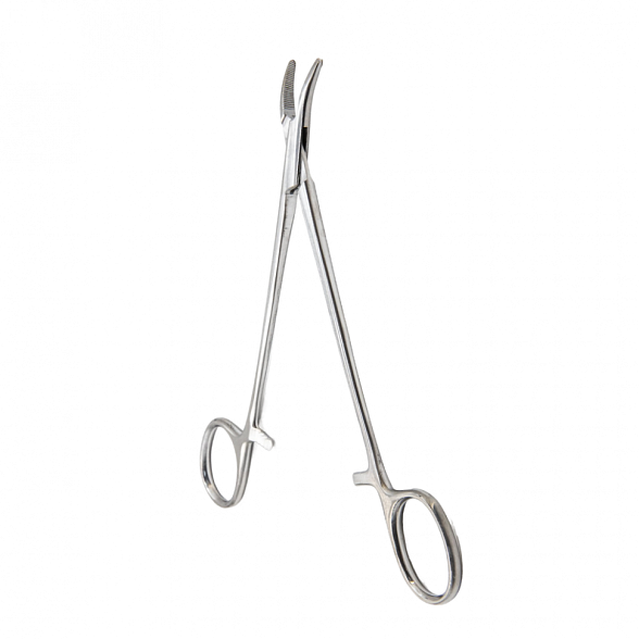 Зажим кровоостанавливающий "Москит", сосудистый, изогнутый по плоскости, детский, 165 мм. Surgiwell