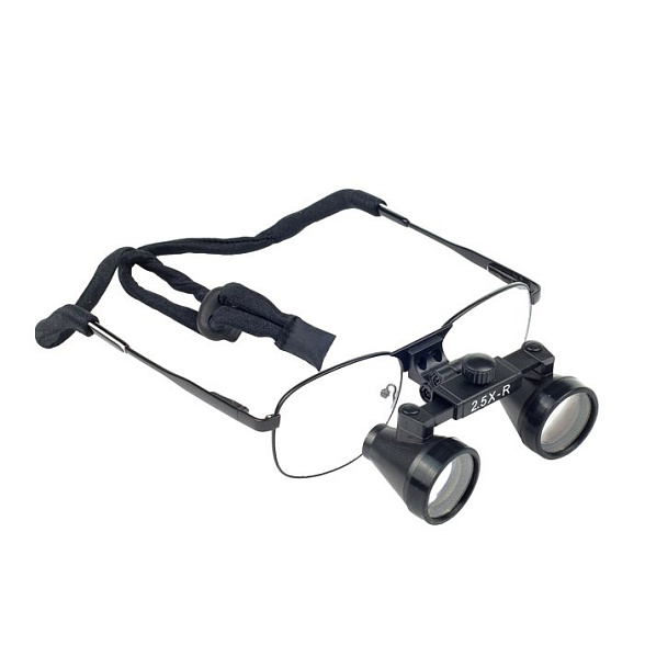 Лупа бинокулярная, оправа металл, фикс. фокус 2.5х, iZoom Flip-up Loupes Metal