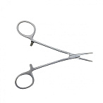 Зажим медицинский HALSTED-MOSQUITO, кровоостанавливающий, для новорожденных, изогнутый по плоскости, 125 мм (З-121р), МИЗТ