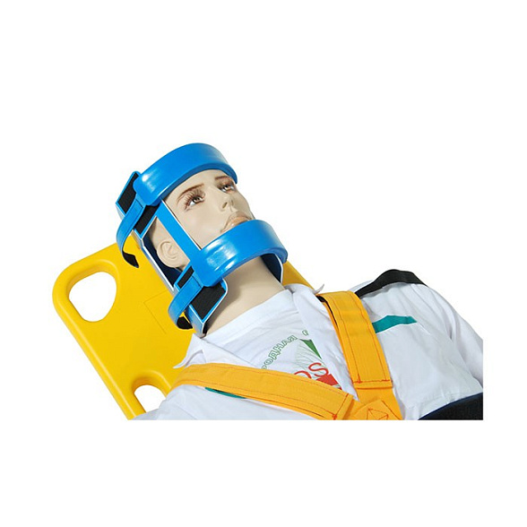 Спинальная доска Med-Mos (YDC-7A3) в комлекте с головным иммобилайзером и "паук" ремнями