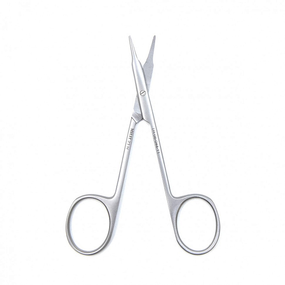 Ножницы роговичные тупоконечные вертикально изогнутые 110 мм