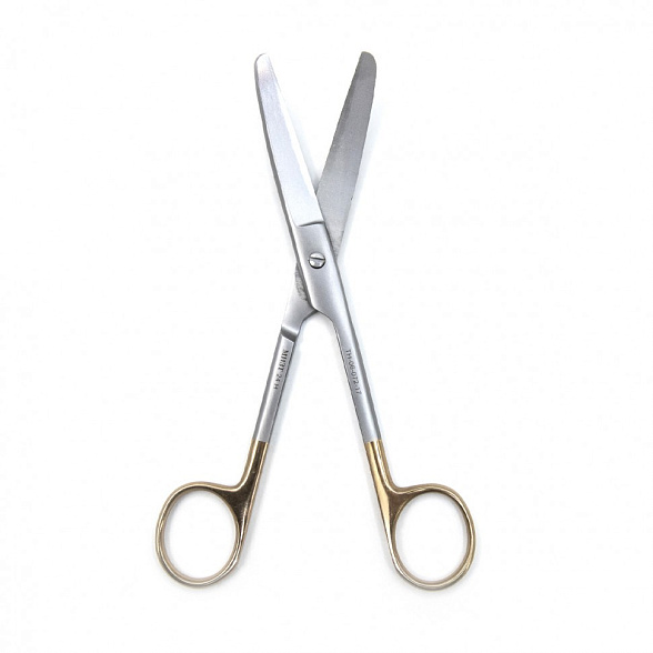 Ножницы STANDARD, тупоконечные вертикально-изогнутые, с твердосплавными вставками, 170 мм (Н-72р), МИЗТ