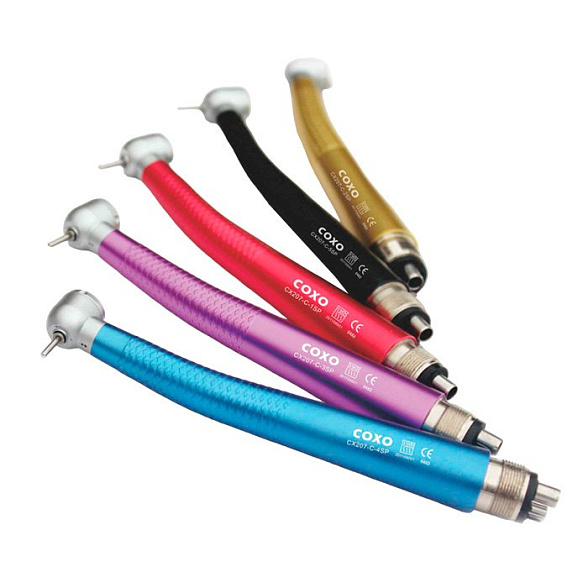 CX207-C-SP - цветной турбинный наконечник под 2-х или 4-х канальное соединение, Coxo