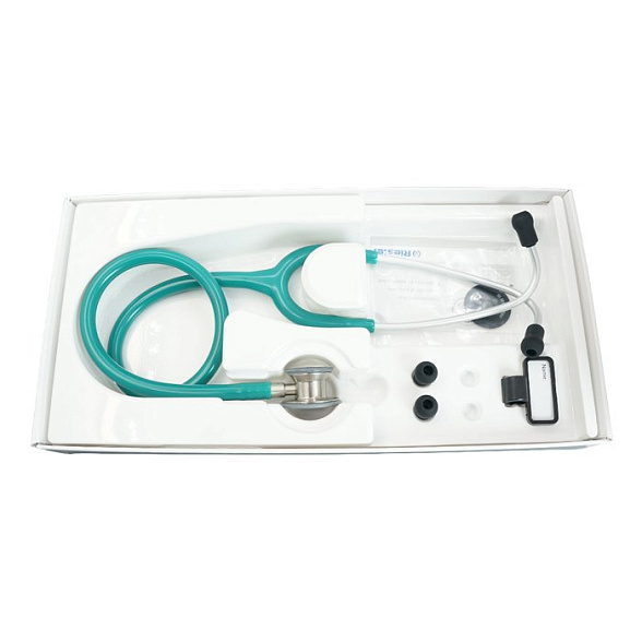 Duplex 2.0 Baby стетоскоп для детей, нержавеющая сталь, зеленый, Riester