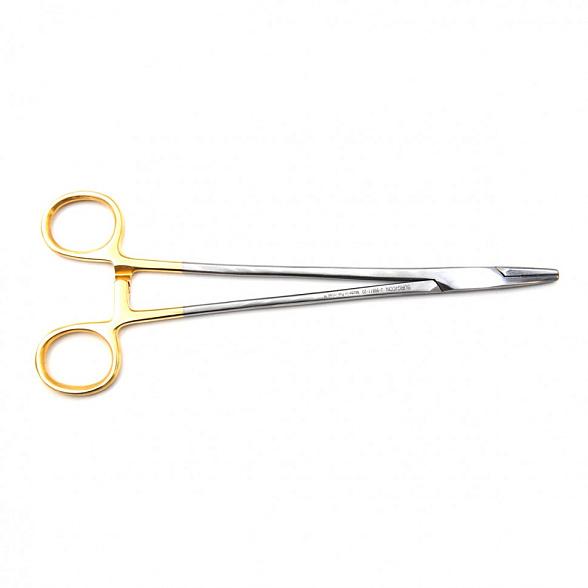 Иглодержатель общехирургический с твердосплавными пластинами 200мм