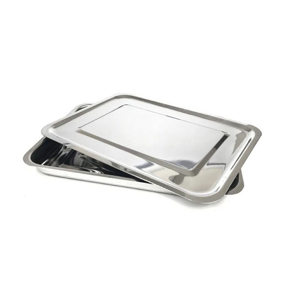 Лоток хирургический, прямоугольный с крышкой, 400 мм. (V=3л), Surgiwell