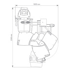 Рабочее место врача офтальмолога модель 10.330.00 Meccanottica Mazza