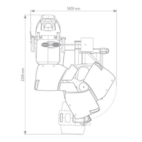 Рабочее место врача офтальмолога модель 10.330.00 Meccanottica Mazza