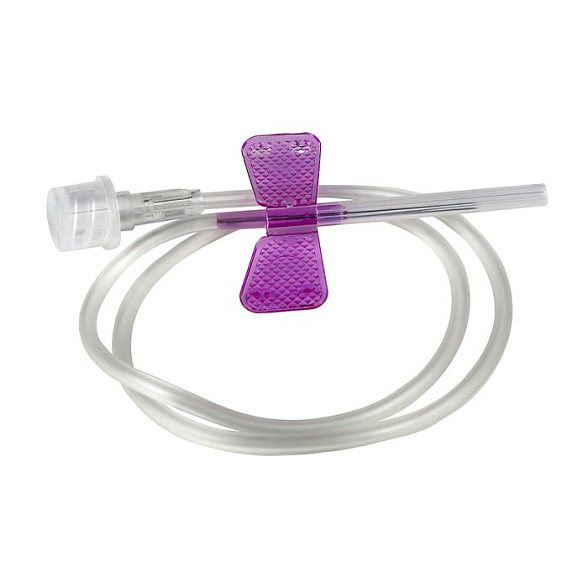 Устройство для вливания в малые вены - игла-бабочка LUER LOCK 24G (0,55х19мм) SFM