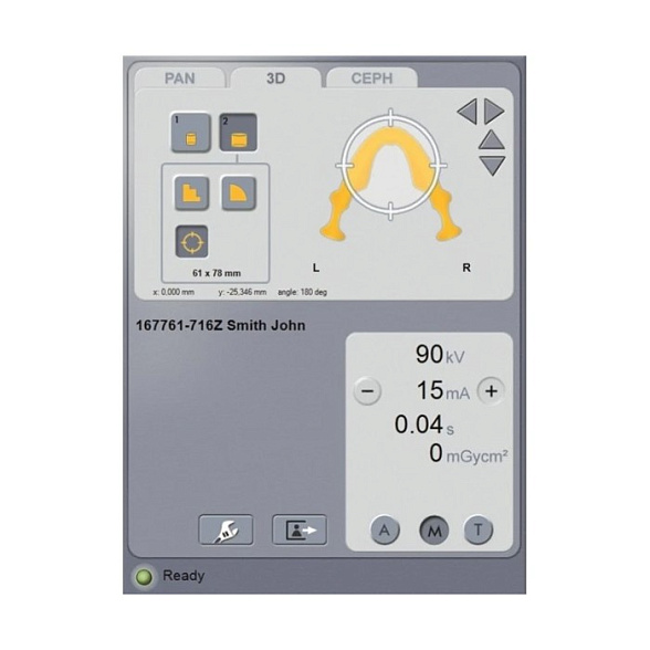 KaVo Pan eXam Plus 3D Ceph (2 датчика) - универсальный датчик Pan/Ceph для панорамной томографии, цефалостат, функция 3D-томографии 6x8 см