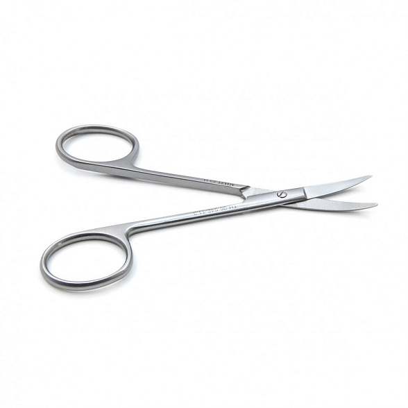 Ножницы глазные тупоконечные вертикально изогнутые 113 мм