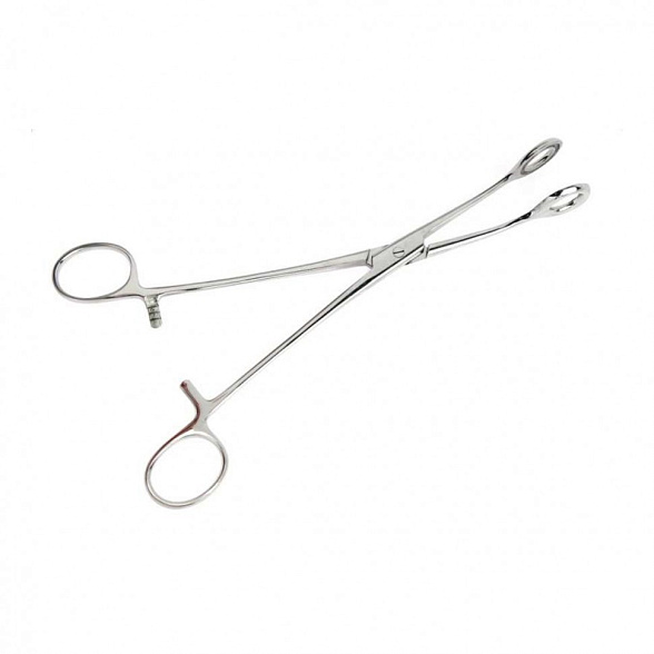 Щипцы геморроидальные окончатые, изогнутые, длина 215 мм, Surgiwell