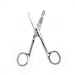 Ножницы медицинские твердосплавные, вертикально-изогнутые, тупоконечные 140 мм, Surgiwell