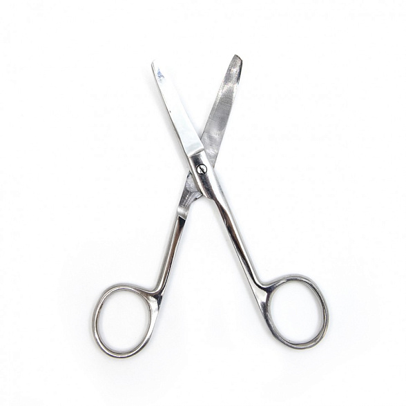 Ножницы медицинские твердосплавные, вертикально-изогнутые, тупоконечные 140 мм, Surgiwell