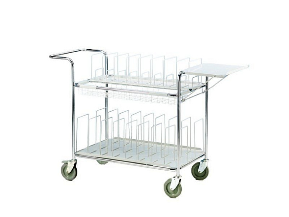 Медицинская тележка для папок с историей болезни 252 Merivaara