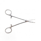 Зажим кровоостанавливливающий, одно- и двузубый, зубчатый, изогнутый №1, 155 мм. Surgiwell