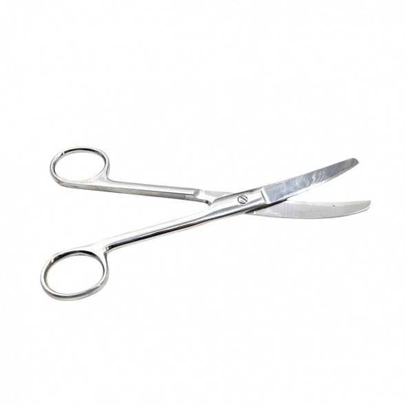 Ножницы медицинские твердосплавные, вертикально-изогнутые, тупоконечные 170 мм, Surgiwell