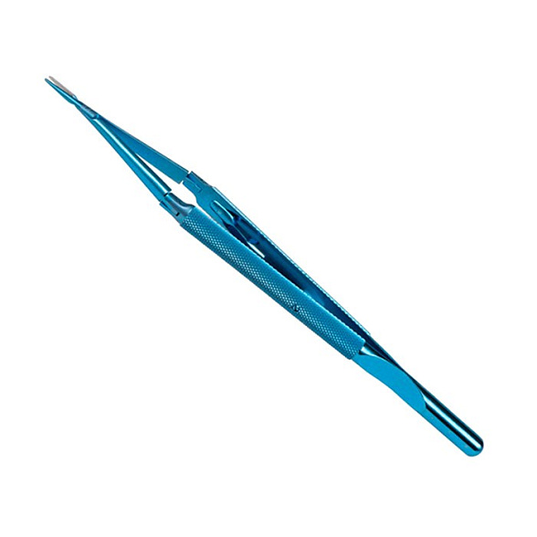 Иглодержатель микрохирургический (3-шарнира) 180 мм, прямой, без замка