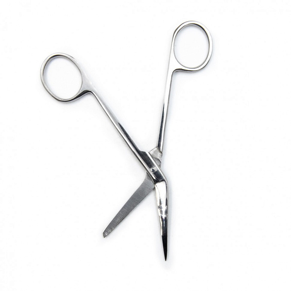 Ножницы для вскрытия сосудов, горизонтально-изогнутые, 135 мм. Surgiwell
