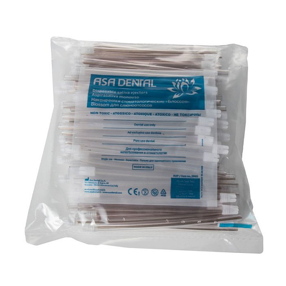 Asa Dental слюноотсосы Blossom, 100 шт