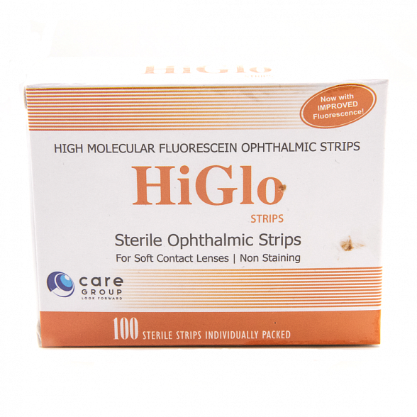 Полоски офтальмологические диагностические Higlo Strips №100