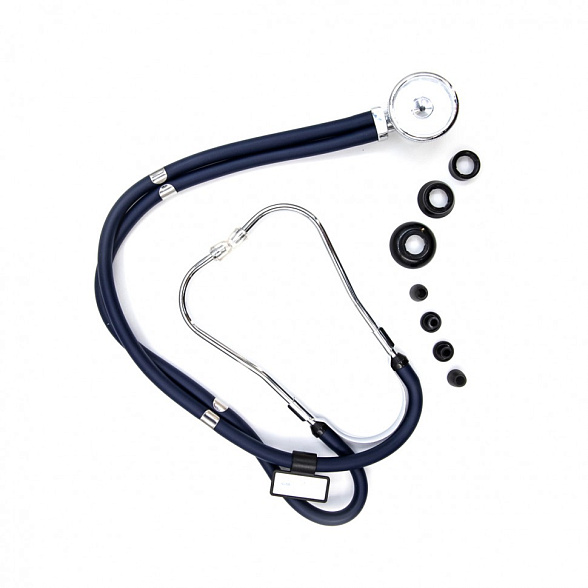 Медицинский стетоскоп Раппопорта 04-АМ602 ВU, синий, AMRUS