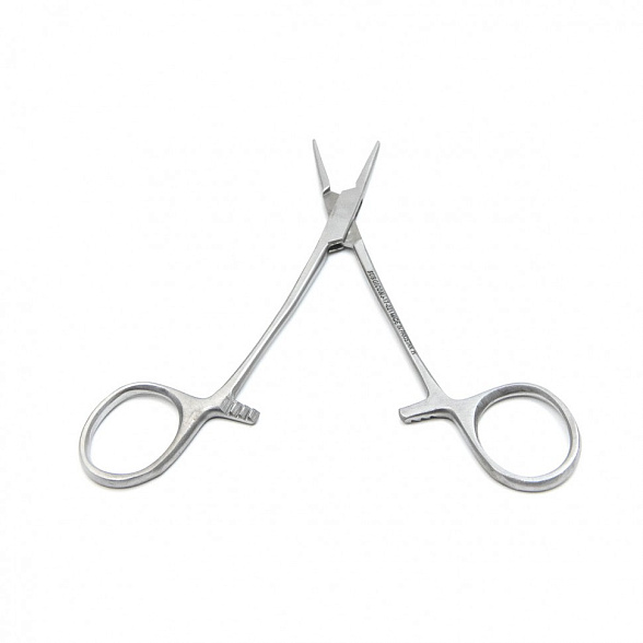 Зажим кровоостанавливающий Москит прямой по плоскости для новорожденных 125 мм